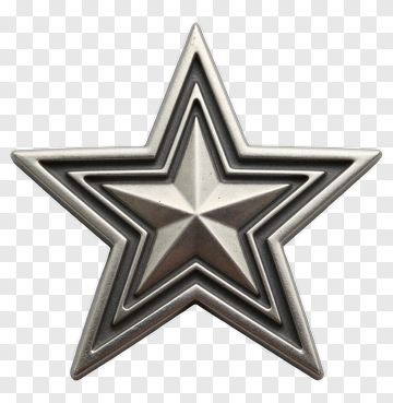 Silver Star PNG