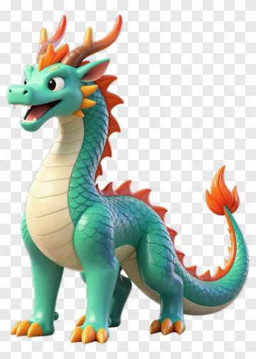 Cute Cartoon Dragon PNG