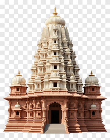 Grand Temple With Spire And Dome PNG