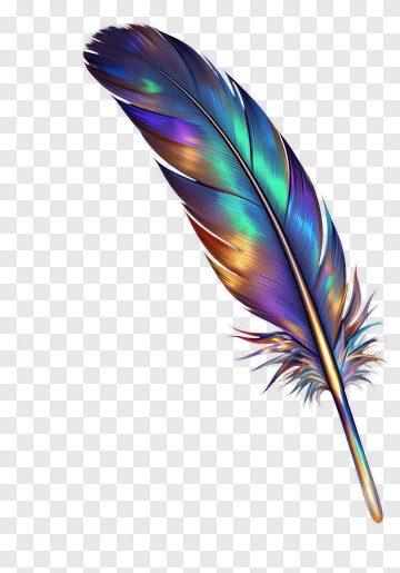 Iridescent Feather PNG