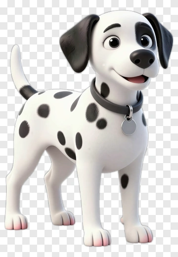 Happy Dalmatian Puppy PNG