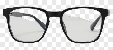Black Framed Glasses PNG
