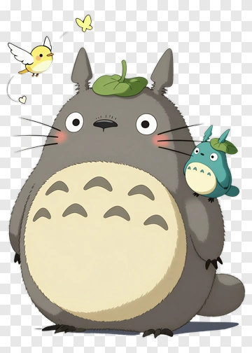 Totoro And His Friend PNG