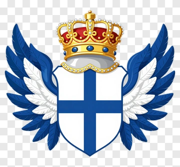 Royal Shield With Crown And Wings PNG