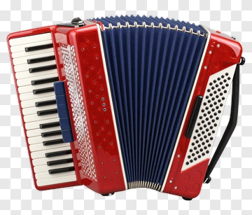 Red And Blue Accordion PNG