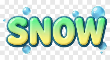 Snow With Bubbles PNG