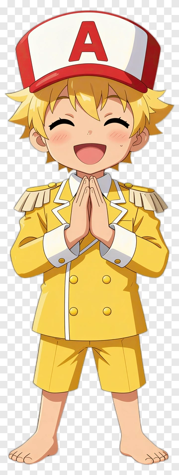 Anime Boy In Yellow Uniform PNG