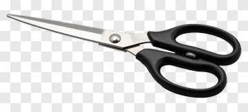 Black And Silver Scissors PNG
