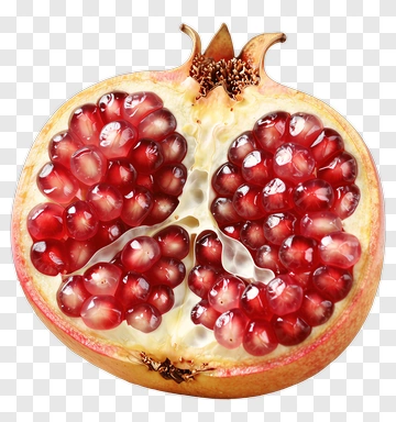 Fresh Pomegranate With Juicy Seeds PNG