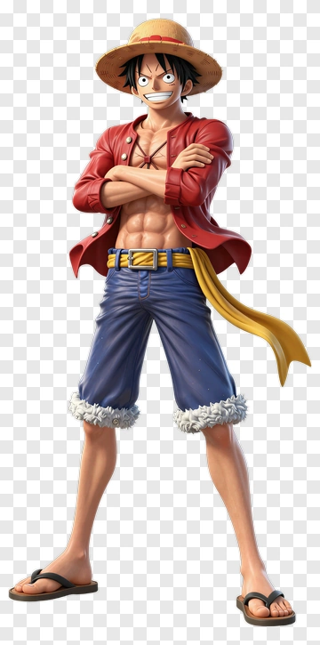 Monkey D Luffy In Classic Outfit PNG