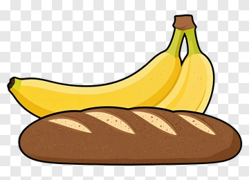Banana And Bread PNG