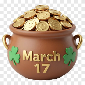 Pot Of Gold For St Patrick's Day PNG
